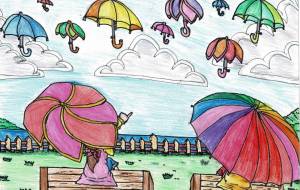 青空と傘 - 三島礼子 