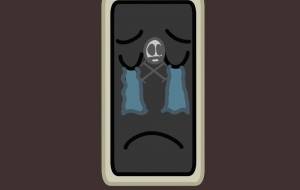 クラッシュした携帯スマホ - アクター 