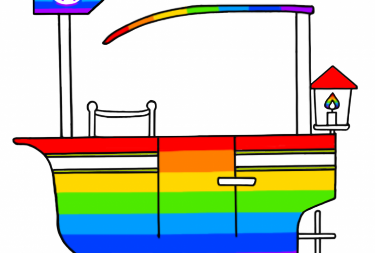 スペード　きらきら虹の帆船