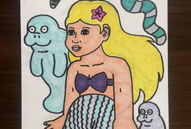 ダイヤ　人魚姫と海の仲間、希望に向かって