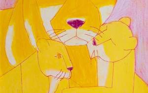 ハート ライオンの親子 - 【イベント】Challenged Artist Project【2025】 