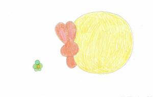 月とウサギと小人 - ルビー 