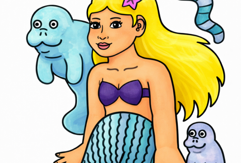 ダイヤ　人魚姫と海の仲間　希望に向かって