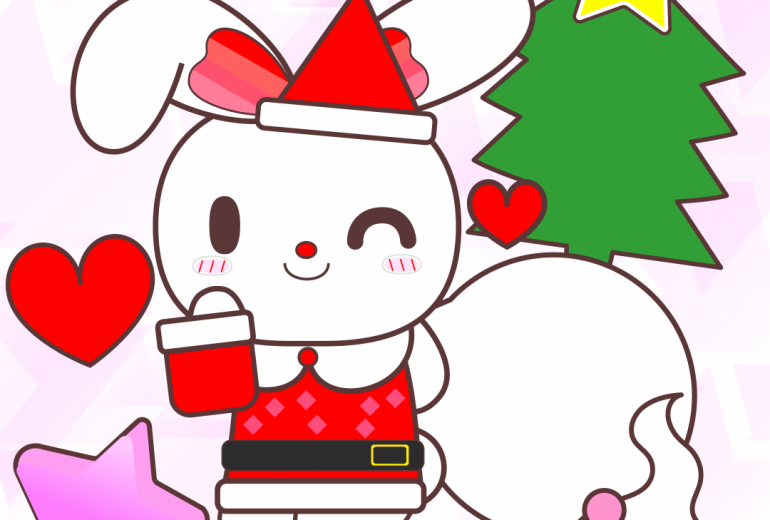 うさぎのクリスマス！うさぎのサンタさん！