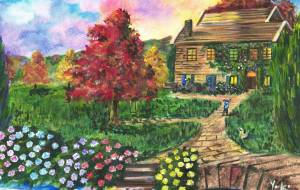 秋の庭にて - 工房はんど　Yuki 