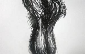 チンゲン菜、ドローイング作品 - 真鍋哲地