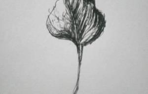 優しい枯れ葉を愛する（瞳は見えなくても枯れ葉の気持ちが分かる、淋しい１人の愛する暖かい、世界） - 真鍋哲地 