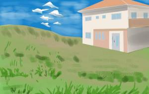 青と緑と家 - 二十四日の朝(Asa) 