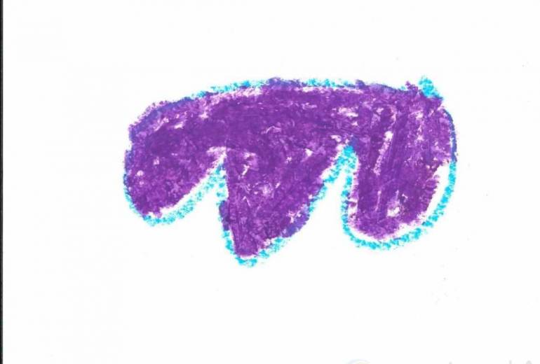 ハート　秋の山