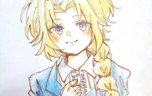 三つ編みの女の子 - あまみや 