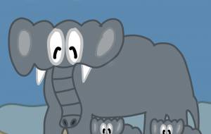 象さんの親子 - アクター 