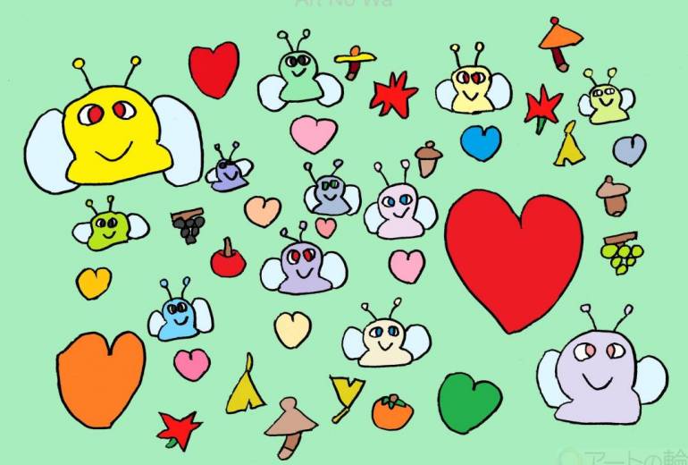 ハート　ハートの妖精