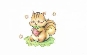 リスちゃんのお食事 - くこ