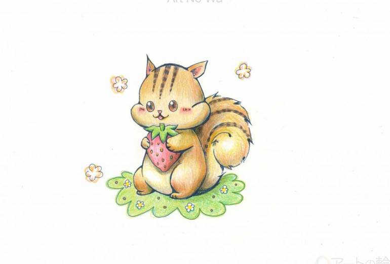 リスちゃんのお食事