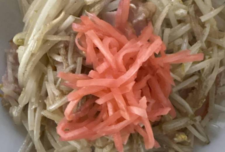 モヤシとベーコンと玉子のソテーハンドメイド料理