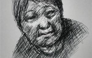 母さんーーーーっ(心をこめて描きました) - 真鍋哲地