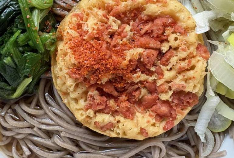 年越しそばハンドメイド料理