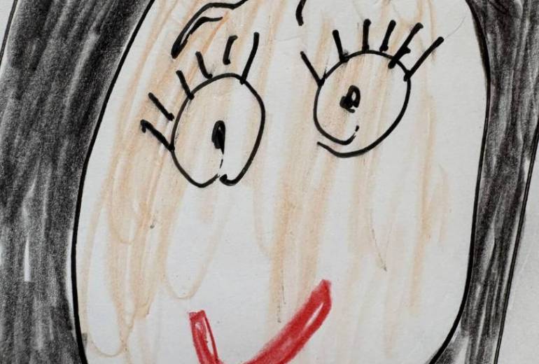 初描きしました女の子描きました