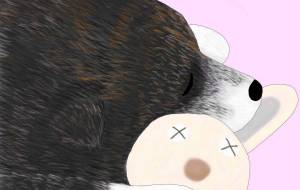 すやすや（秋田犬・虎毛） - 華凪 