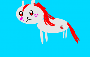 紅白の馬 - にゃんこそばこ 