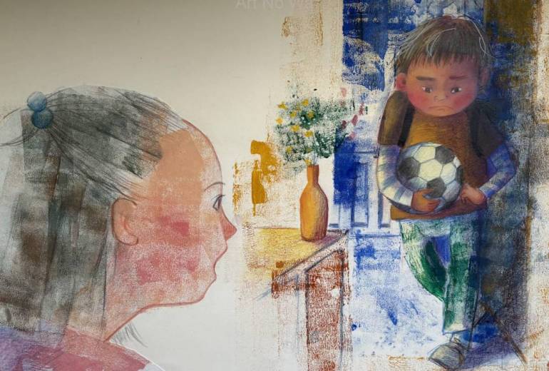 すうちゃんは、まほうの耳　9場面　(絵本)