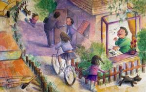 すうちゃんは、まほうの耳　5場面　(絵本) - 伊藤無垢 