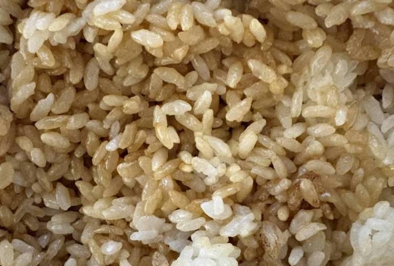 今日米食べてなかったからバター醤油ライス作る