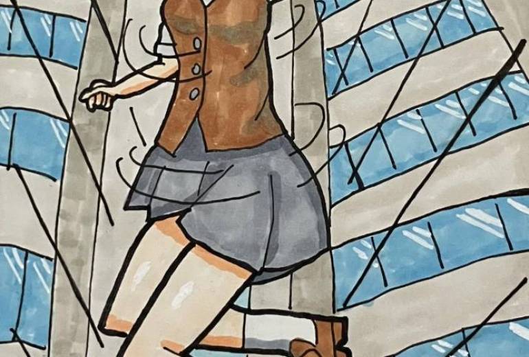 元気にダンスする女の子