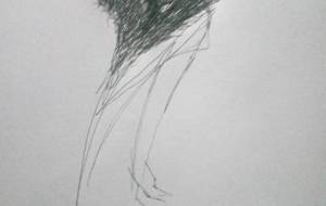 マンガドローイングアート絵画(一つ目妖怪デザインアートアプローチ) - 真鍋哲地