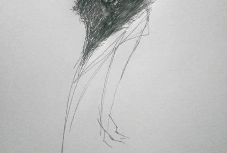 デザインアートドローイング（一つ目妖怪）