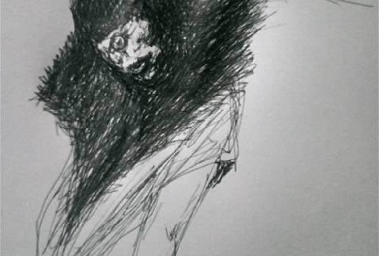 一つ目妖怪作品アップ（拡大）