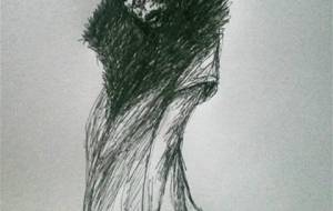 アートドローイングマンガ作品（一つ目妖怪） - 真鍋哲地 