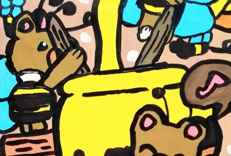 クマさん蜂とハチミツ作り