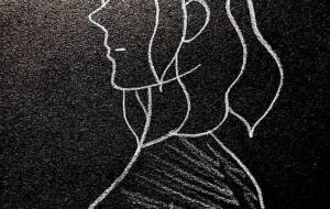 女性の横顔 - つし