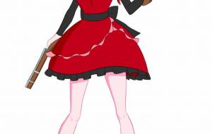 赤いドレスの女の子 - 陸源 