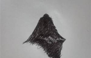 母さん認知症の疲れた羽をとじて、（もう苦しまなくていい、母さんは希望の天使、希望のなかで母さん生きて） - 真鍋哲地 