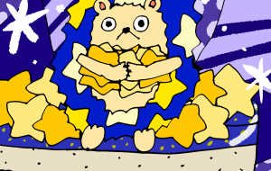 星のハリネズミケーキ - ましゅまろまかろん 