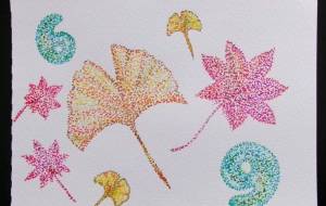 勾玉と秋色 - 明紅葉 