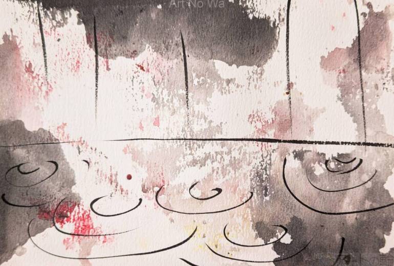 路地裏の水たまり