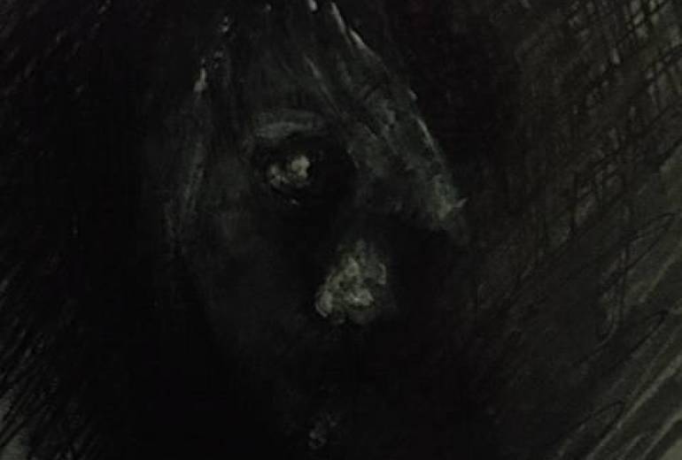 スラムの少年、命の場所、苦しみ、彼の命は、、、苦しみに耐える