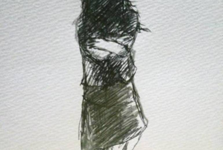 大好きなお父さんのかたみ、抱きしめて小さな女の子（病死や戦争、震災、あやゆる別れ）大切な人の思い出は消えない）