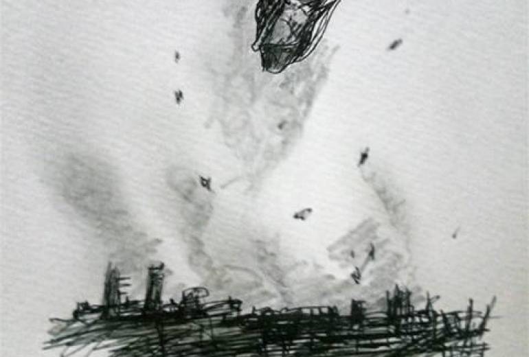 我が名は、邪悪女神 エリス！（ドローイングボールペン絵画）