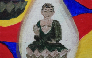 小説「華開のフラクタル」のための表紙絵 - 大坪命樹 