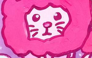 ふわもこピンクライオン - ましゅまろまかろん 