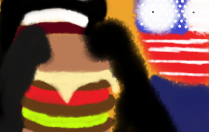 アメリカよりもデカいバーガー - 生犠の黒緑 優大 