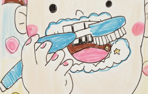 一生おいしく食べたいな！キラキラ歯みがき - るり 