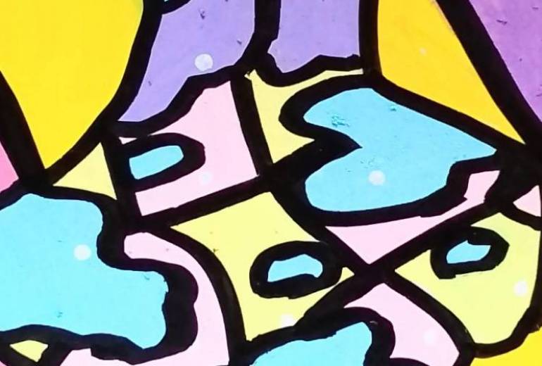 衣装をカラフルに彩って