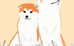 僕たち看板犬!(秋田犬・赤毛) - 華凪