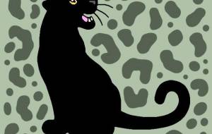 黒ヒョウ - シマハイエナ 