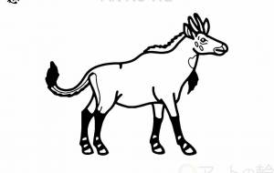 ニルガイ - シマハイエナ